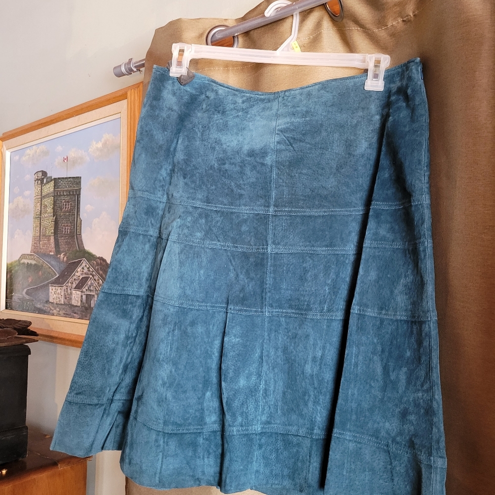 SUEDE A-Line Skirt